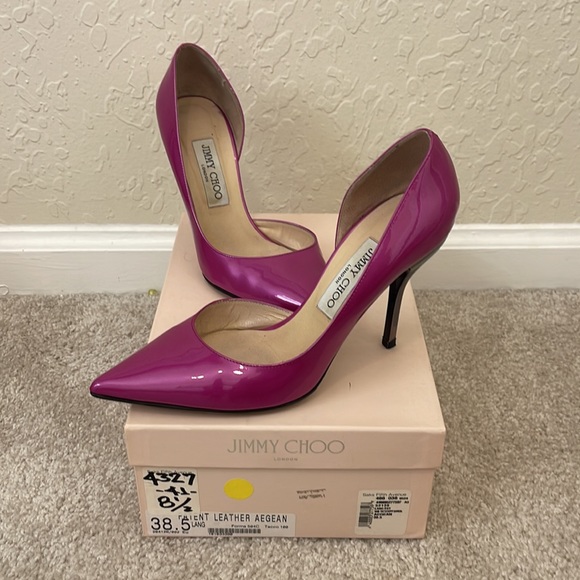 Jimmy Choo London Leather Aegean 38.5 - Picture 2 of 8